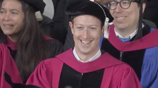 Mark Zuckerberg gets his Harvard degree after dropping out 12 years ago [upl. by Aysa]