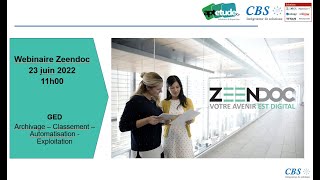 WEBINAIRE APTETUDE CO  Replay du webinaire ZEENDOC  23062022 [upl. by Sillaw]