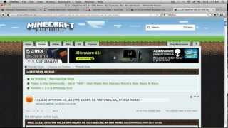 minecraft 125 how to download optifine [upl. by Norry737]