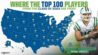 Top 100 high school football recruits in the Class of 2023 [upl. by Drhcir741]