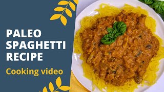 Paleo spaghetti recipe AIP amp Low FODMAP  COOKING VIDEO [upl. by Sly]