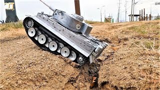 RC TANK Mato Full Metal German Tiger 1 OffRoad Ride [upl. by Hayes153]