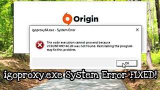 How to fix Igoproxy64exe  System Error on Windows10 64bit [upl. by Oos]