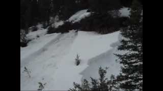 Wet Snow Avalanches  15 Mar 2013 [upl. by Ahtennek]