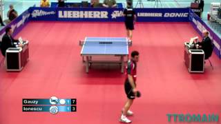 Simon Gauzy VS Ovidiu Ionescu Bundesliga 2013 [upl. by Enirehs]