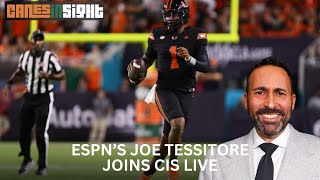 ESPNs Joe Tessitore joins CanesInSight LIVE with D and Mike Ryan [upl. by Eruot4]