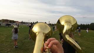 BARITONE HEADCAM  Clarke County High School Screamin Eagles Marching BandAngelsVsDemons091624 [upl. by Thom797]