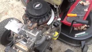 Fixing the starting problem on the Briggs and Stratton 21hp engine [upl. by Anide]