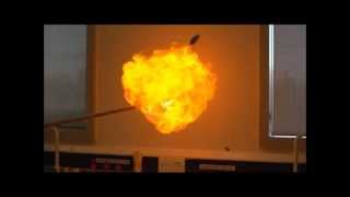 Slow Motion Hydrogen Balloon Explosion [upl. by Ordnael657]