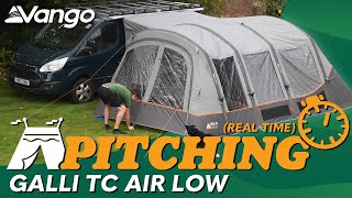 Vango Galli TC Air Awning Pitching amp Packing Real Time Video [upl. by Crompton]