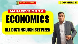 ECONOMICS DISTINGUISH BETWEEN MAHAREVISION  CLASS 12 ECONOMICS  ASHISH SIR [upl. by Immac]