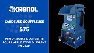 Krendl 575  cardeusesouffleuse pour isolant en vrac [upl. by Yonit]