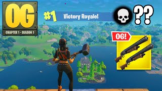 Fortnite OG  High Kill Solo Win DOUBLE PUMP Gameplay Fortnite Chapter 1 Season 1 [upl. by Raimes]