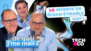 LG invente un impressionnant écran étirable [upl. by Aztiram451]