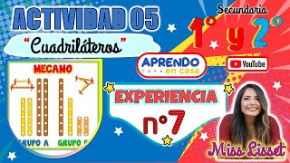 1° y 2° ACTIVIDAD 5  CUADRILÁTEROS  PROPIEDADES Y PERÍMETROS  EXPERIENCIA DE APRENDIZAJE 7  AEC [upl. by Lancey282]