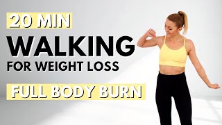 🔥20 Min STEADY STATE WALKING for WEIGHT LOSS🔥ALL STANDING🔥NO JUMPING🔥KNEE FRIENDLY🔥LISS WORKOUT🔥 [upl. by Ginevra]