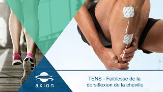 EMS  Faiblesse de la dorsiflexion de la cheville – électrothérapie avec un électrostimulateur [upl. by Orlov]