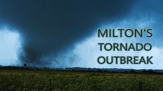 Floridas RecordBreaking Tornado Outbreak  Hours Before Hurricane Milton Arrived [upl. by Monjo]