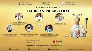 Misa Tahbisan Imam Kamis 22 September 2022 pk 1630 WIB [upl. by Theda]