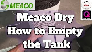 Meaco Dry ABC Dehumidifier How to Empty the Water Tank [upl. by Jaquiss]