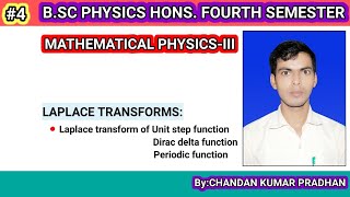 LAPLACE TRANSFORMS Laplace transform of Unit step Dirac delta and Periodic functions [upl. by Akimad]