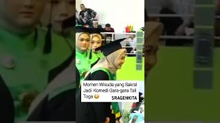 MOMEN WISUDA SAKRAL JADI KOMEDI GARA GARA TALI TOGA anakkuliah wisuda skripsi mahasiswa fyp [upl. by Eilime]