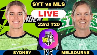 WBBL Live Sydney Thunder Women vs Melbourne Stars Women T20  SYTW vs MLSW Live WBBL Match 2024 [upl. by Triley]