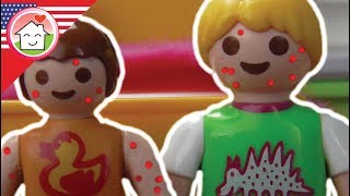 Playmobil movie english Chicken Pox  The Playmobil Hauser Family kids cartoons [upl. by Icul]