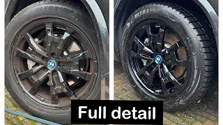 BMW IX3 diepreinigingDeepclean Car detailing [upl. by Llered]