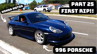 First Drive In the Honda K Series Swapped Porsche 996 [upl. by Kynan687]