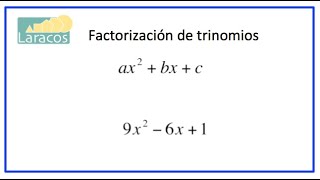 Factorización de Trinomios ax2  bx c [upl. by Ahtibbat]