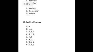 Wordly Wise Book 7 • Lesson 1 • AB  CD AND E ANSWERS [upl. by Aramo]