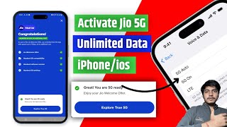 How To Activate Jio 5G Unlimited Data In iPhone  To Enable Jio 5G In iPhone Jio True 5G In iPhone [upl. by Edas613]