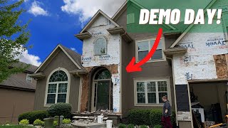 Demo Day Tips Tools and Techniques to Remove Stone Veneer [upl. by Nierman]