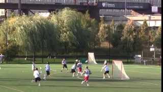 2014 Johns Hopkins vs Penn Fall Ball Lacrosse Highlights [upl. by Maynord]