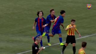 HIGHLIGHTS FUTBOL Juvenil UE Sant Andreu  FC Barcelona â€˜Aâ€™ 12 [upl. by Orren]