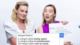 Margot Robbie amp Saoirse Ronan Answer the Webs Most Searched Questions  WIRED [upl. by Lolita]