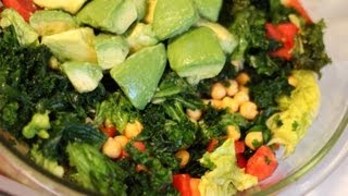 Kale Salad  Amazing Tips for Using Raw Kale [upl. by Llednik]