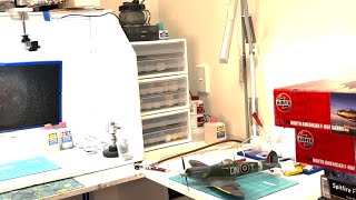 Scale Modelling Workbench Tour  Spraybooth and workspace setup [upl. by Nohtahoj]