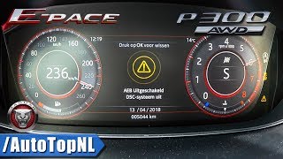 Jaguar E Pace P300 ACCELERATION amp SPEED 0236kmh by AutoTopNL [upl. by Stambaugh377]