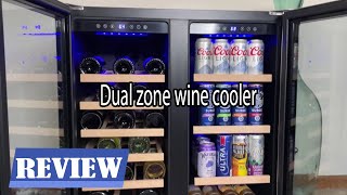 BODEGACOOLER 30 Inch Wine Cooler Dual Zone Review  It is a perfect home wine beer cooler [upl. by Ohnuj]