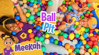 Blippi amp Meekahs Great Big Ball Pit  Educational Videos for Kids  Blippi and Meekah Kids TV [upl. by Chuch748]