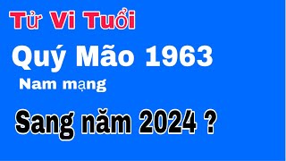 Tử vi tuổi Quý Mão 1963 nam mạng năm 2024 sẽ như nào [upl. by Iroak]