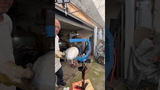 Using a planishing hammer on test pieces Metal bowl sheetmetal tools fabrication [upl. by Alet556]