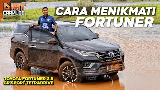 REVIEW TOYOTA FORTUNER 28 GR SPORT TETRADRIVE 4X4  DIRT CARVLOG 504 [upl. by Samul]