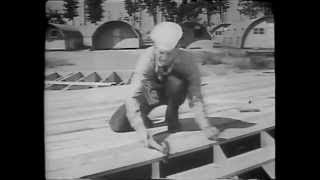 Framing Floor Joists and Walls 1950  Classic Training Video [upl. by Yessej135]