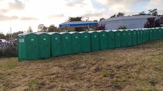 Big Sur International Marathon A Sea Of Porta Johns [upl. by Tanah]