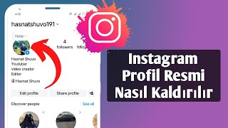 Instagram Profil Resmi Nasıl Kaldırılır [upl. by Oiramrej]