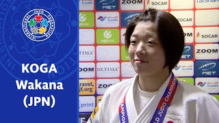 KOGA Wakana JPN  World Judo Championships Doha 2023 Bronze Medalist   48 kg [upl. by Nimajaneb]