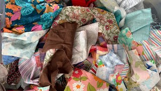 Using up SCRAPS to make a QUILT [upl. by Zenas7]